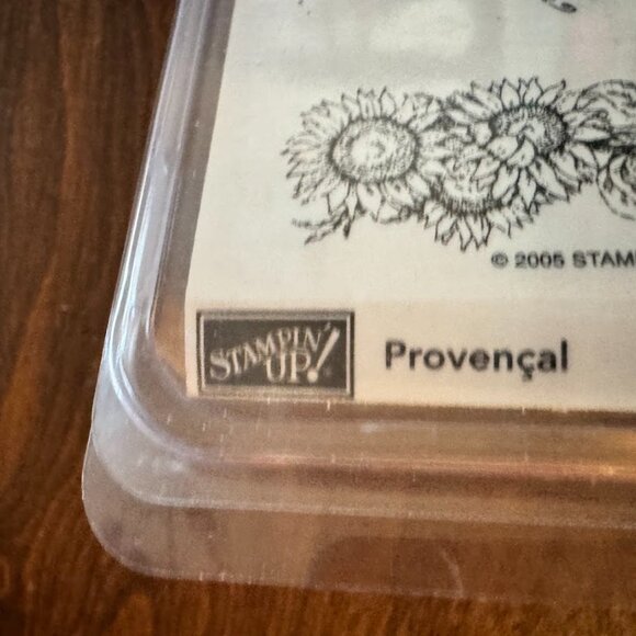 Stampin Up - Rubber Wood Block Stamp 4 Piece Set - Provencal - Retired 2005 New - Picture 2 of 3